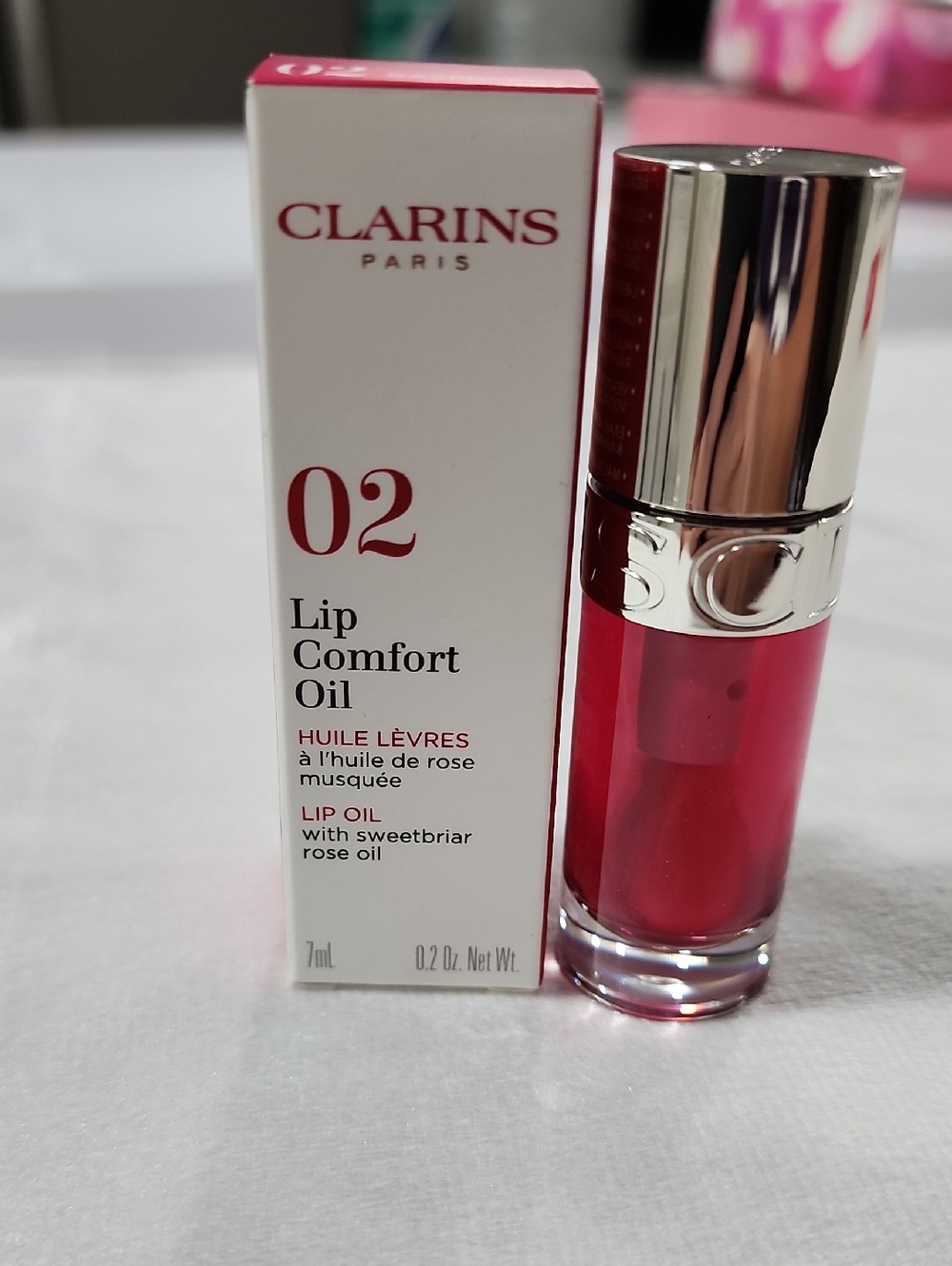 Clarins Lip Comfort Oil - 02 Raspberry 7ml/0.2oz
